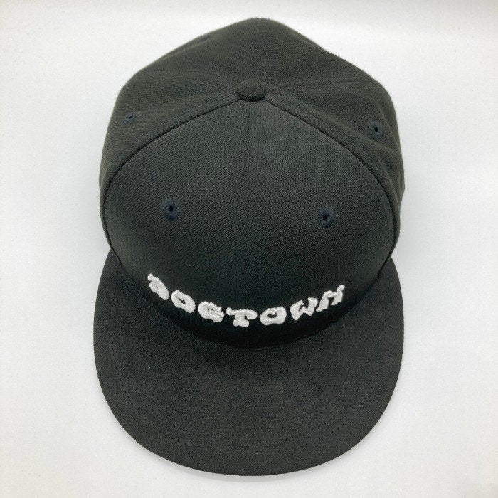 NEWERA×DOG TOWN ニューエラ×ドッグタウン ロゴ刺繍 キャップ ブラック size62.5cm 瑞穂店