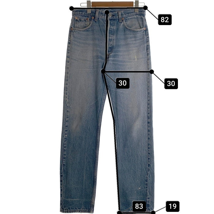 90's Levi's リーバイス 501 ボタン裏653 デニムパンツ ライトブルー 501-0115 USA製 Size W33 L34 福生店