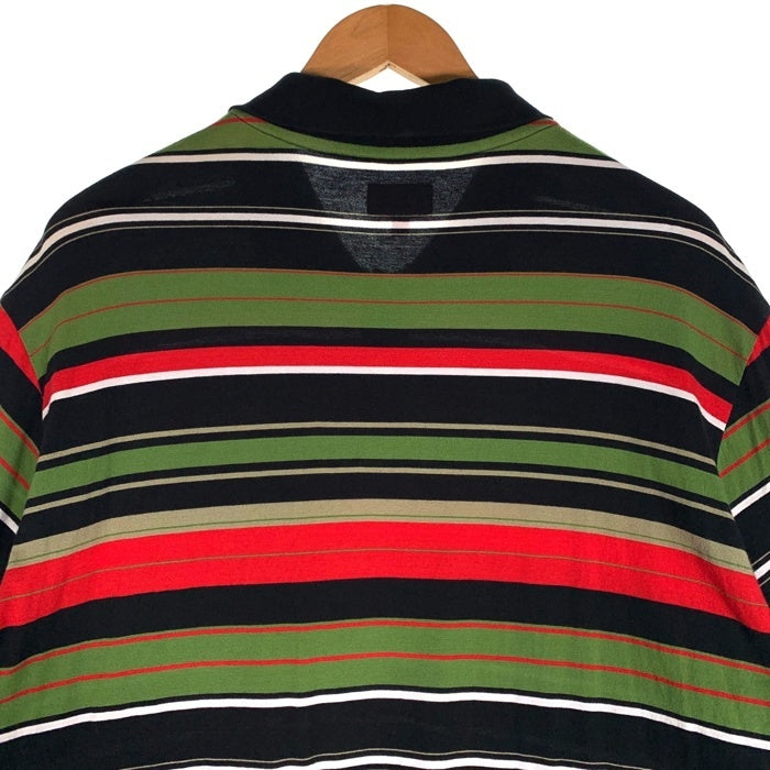 SUPREME シュプリーム 23SS Multi Stripe Polo マルチストライプ ポロシャツ 半袖 ブラック グリーン Size XXL 福生店