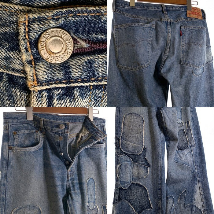 B SIDES デニム 27インチ ヴィンテージ パッチワーク リーバイス501 LEVI'S VINTAGE CLOTHING リーバイスヴィンテージクロージング