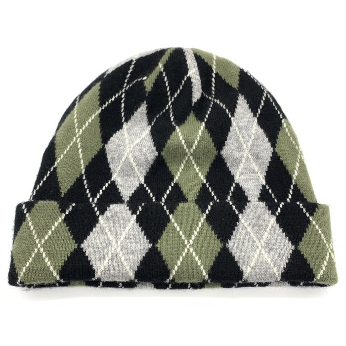 SUPREME シュプリーム 21AW Argyle Cashmere Beanie アーガイルカシミヤビーニー ニット帽 グレー オリーブ 福生店