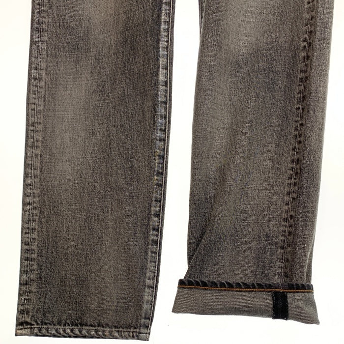 SUGARHILL シュガーヒル FOILED DENIM TROUSERS STRAIGHT CUT 箔押し加工 ストレートデニムパンツ フェードブラック 2411300411 Size 34 福生店