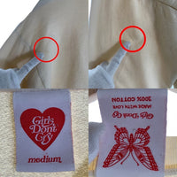 Girls Don't Cry ガールズドントクライ 刺繍 クルーネック スウェット ナチュラル Size M 福生店