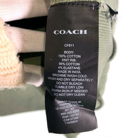 COACH コーチ HOODIE プルオーバースウェットパーカー フーディ ウォッシュ加工 オリーブ CF811 Size L-XL 相当 福生店