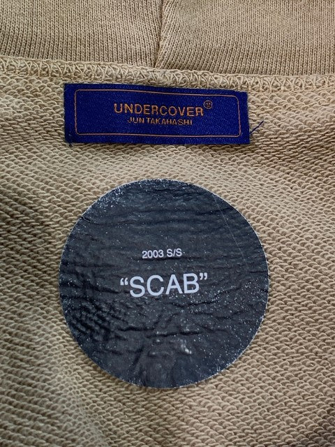 UNDERCOVER アンダーカバー 16SS SCAB期 復刻 5分袖 スウェットパーカー ベージュ Size 2 福生店