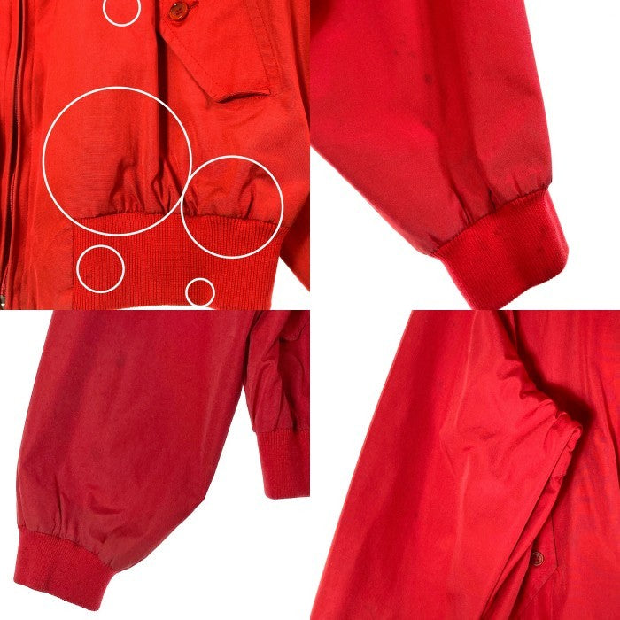 BARACUTA バラクータ G9 裏地チェック柄 スウィングトップ OPTIジップ ブルゾン レッド size42 瑞穂店