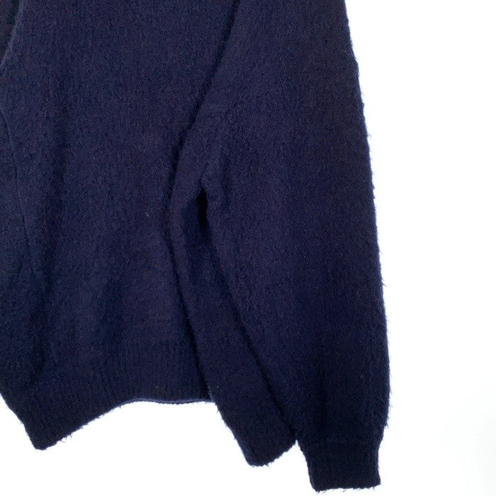 EVISEN SKATEBOARDS エビセンスケートボード ZEN AKU MOHAIR CREW KNIT 善悪 モヘアクルーネックニットセーター ネイビー 23FW-KN01 Size XL 福生店