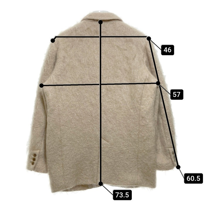 ETRE TOKYO エトレトウキョウ ウール モヘア 2B テーラードジャケット アイボリー 1221501038-0 Size M 瑞穂店