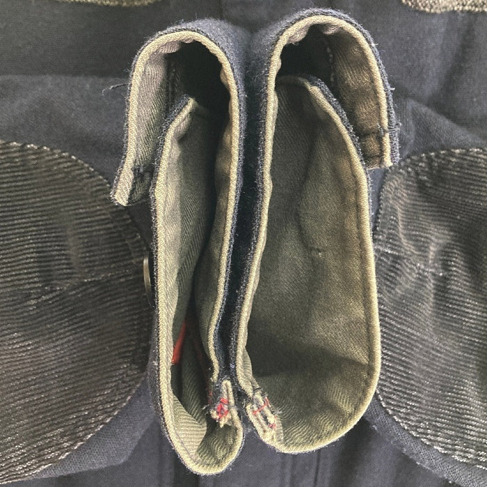 COMME des GARCONS HOMME コムデギャルソンオム HN-C017 AD2014 ウール×コットン切替 コーデュロイ エルボーパッチ カバーオール ネイビー sizeS 瑞穂店