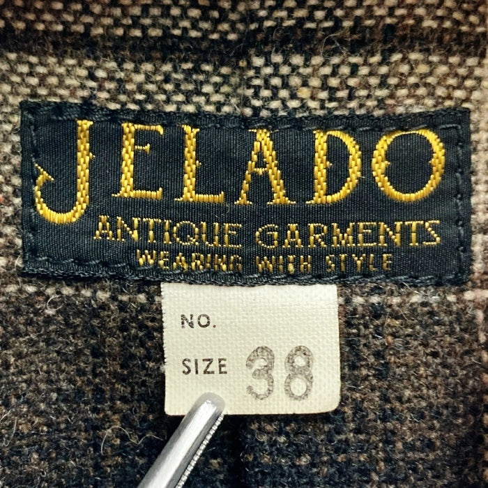 JELADO ジェラード DONKEY COAT ドンキーコート  レザー切り替え ピーコート ブラック size38 瑞穂店