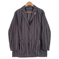 LARDINI ラルディーニ コットン ストライプ 2B テーラードジャケット 春夏 薄手 Size XXL 福生店