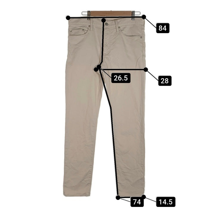 HYSTERIC GLAMOUR ヒステリックグラマー ベッドフォードコードストレッチ スリムパンツ アイボリー 0261AP05 Size 32 福生店