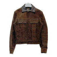 VANSON バンソン レザーカラー スウェードジャケット トラッカー ブラウン Size XS 相当 瑞穂店