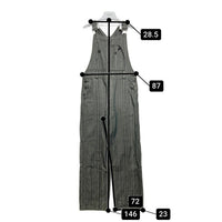 PPFM ピーピーエフエム ヒッコリーストライプ サロペット ブラック sizeM 瑞穂店