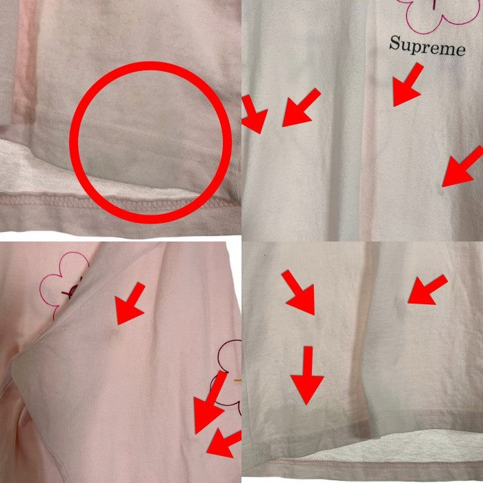 SUPREME シュプリーム 17SS Been Hit L/S Tee ボーンヒット プリント ロングスリーブTシャツ ライトピンク Size L 福生店