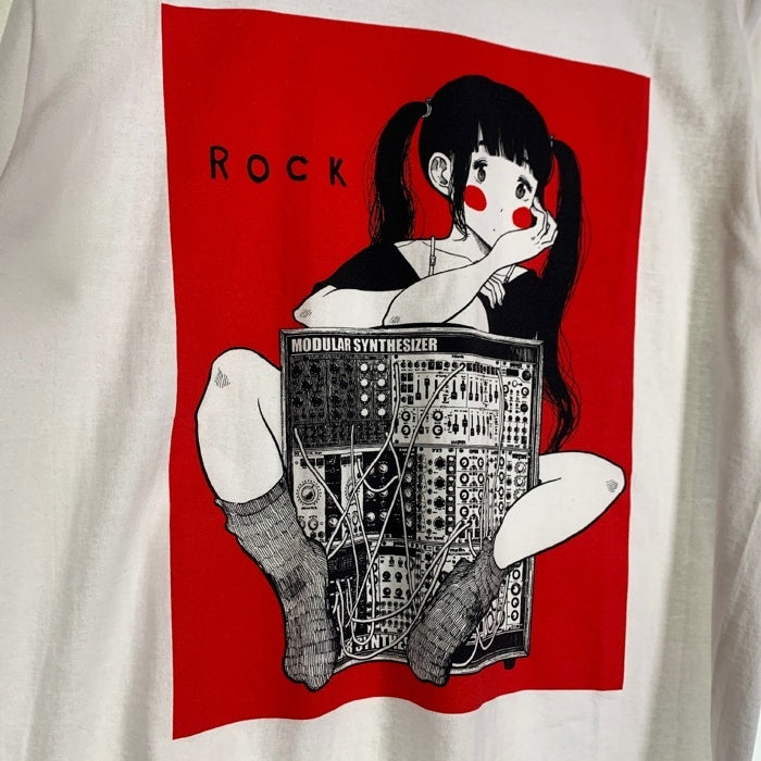 rockin'star 浅野いにお シンセガール プリントTシャツ ホワイト Size L 福生店