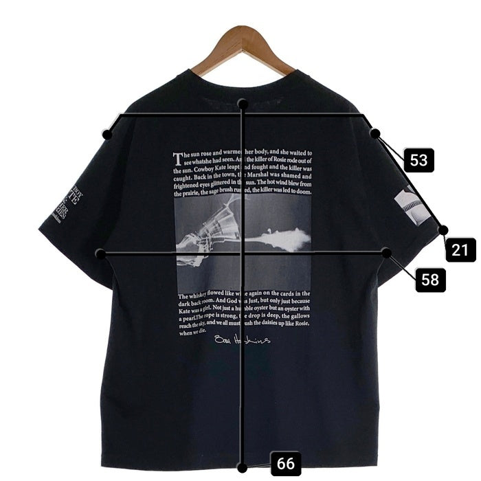MINEDENIM マインデニム STIE lo スティーロ Sam Haskins サムハスキンス Kate Tee ケイトモス プリントTシャツ ブラック 25MND-STL005-99-L2 Size L 福生店