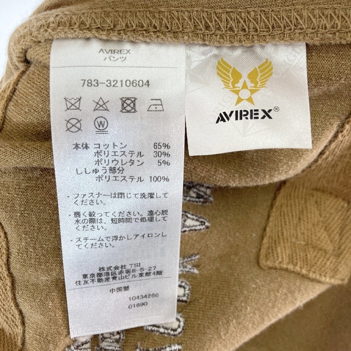 AVIREX アヴィレックス ベロア オーバーオール 783-3210604 ベージュ sizeF 瑞穂店