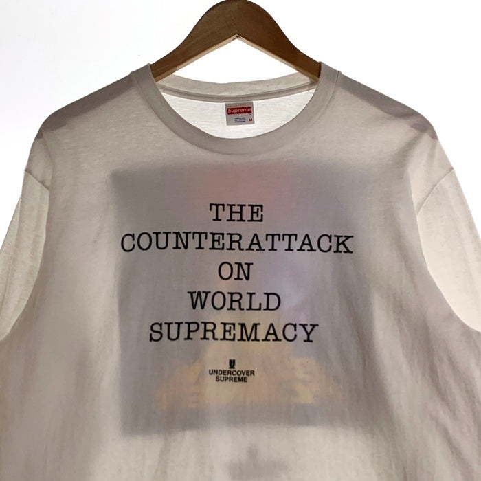 SUPREME シュプリーム UNDERCOVER アンダーカバー PUBLIC ENEMY パブリックエネミー 18SS Counterattack L/S Tee ロンT ロングスリーブ 長袖 Tシャツ ホワイト Size M 福生店