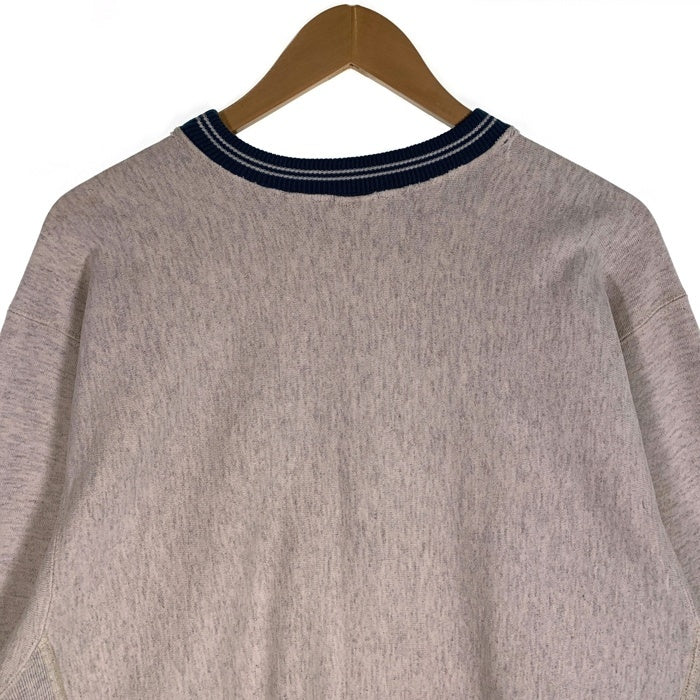 Champion チャンピオン REVERSE WEAVE リバースウィーヴ 刺繍ロゴ クルーネック スウェット グレー Size XX-LARGE 福生店