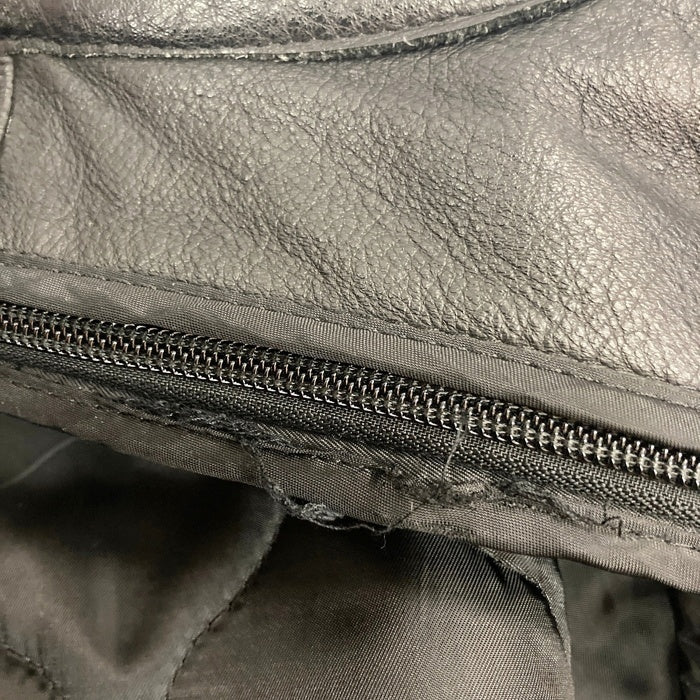 KADOYA カドヤ KYXMVSF-806 K'S LEATHER 牛革 背面パッド入り シングルライダースジャケット ブラック sizeL 瑞穂店