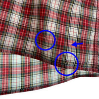 Ralph Lauren ラルフローレン BLAKE ボタンダウンチェックシャツ 半袖 コットン レッド 香港製 Size XL 福生店