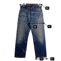 60's LEVI'S リーバイス 501 BIG E テーパードデニムパンツ インディゴ 両面タブ Size 実寸 33×28 福生店