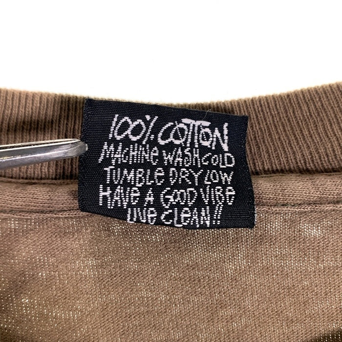 90's STUSSY ステューシー 8ball 8ボール 半袖 Tシャツ ブラウン USA製 Size L 福生店