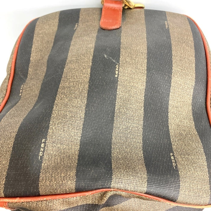FENDI フェンディ ペカン柄 2WAY ボストンバッグ ブラック×ブラウン 瑞穂店