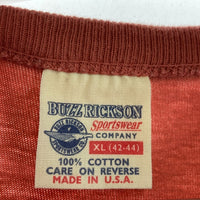BUZZ RICKSON バズリクソン プリントTシャツ レッド sizeXL 瑞穂店
