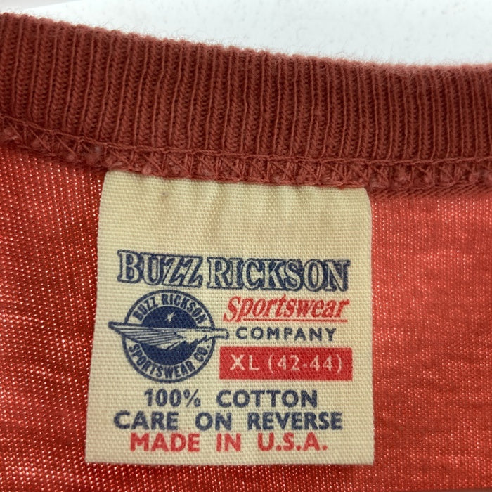 BUZZ RICKSON バズリクソン プリントTシャツ レッド sizeXL 瑞穂店
