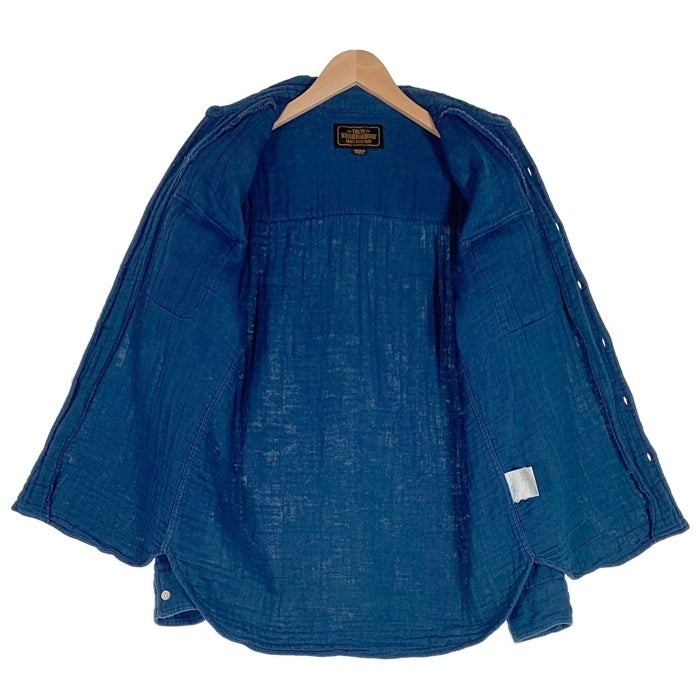 NEIGHBORHOOD ネイバーフッド 17AW コットン ロンT 長袖シャツ ブルー 172AWAQNH-SHM01 Size M 福生店