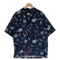 THE NORTH FACE ノースフェイス Aloha Vent Shirt アロハベントシャツ 半袖 ポリエステル ネイビー NR22330 Size L 福生店
