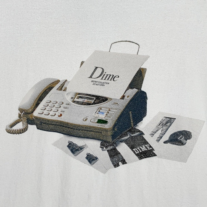 Dime ダイム Fax T-Shirt ファックス プリントTシャツ ホワイト Size L 福生店