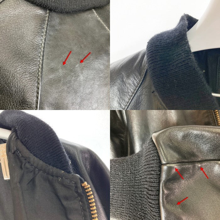 VANSON バンソン TJ USA製 レザー チームジャケット ブラック size42 瑞穂店