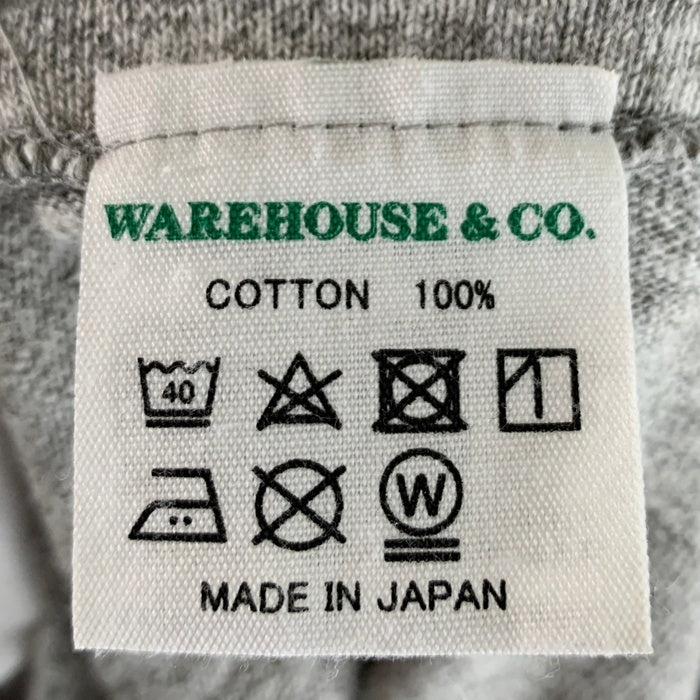 WAREHOUSE ウエアハウス Lot 4601 PIRATES 半袖 プリント Tシャツ ヘザーグレー Size L 福生店