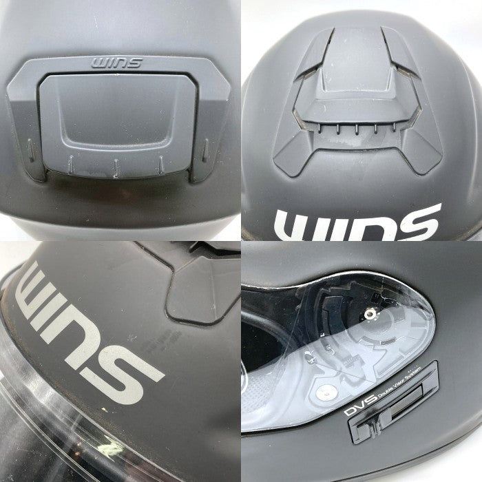 WINS ウィンズ 4560385760334 フルフェイスヘルメット G-FORCE SS FULLFACE type C マットブラック sizeＭ 瑞穂店