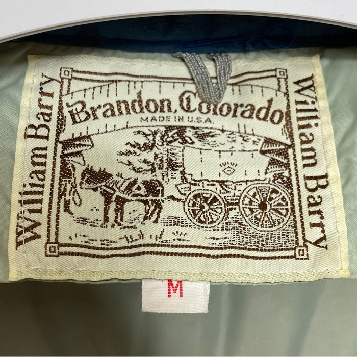 William Barry ウィリアムバリー 80's コーデュロイ切り替え ダウンベスト ネイビー sizeM 瑞穂店