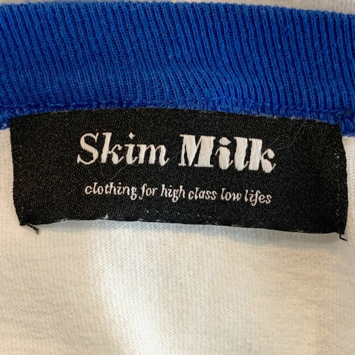 Skim Milk スキムミルク プリント リンガーTシャツ Size XL 相当 福生店