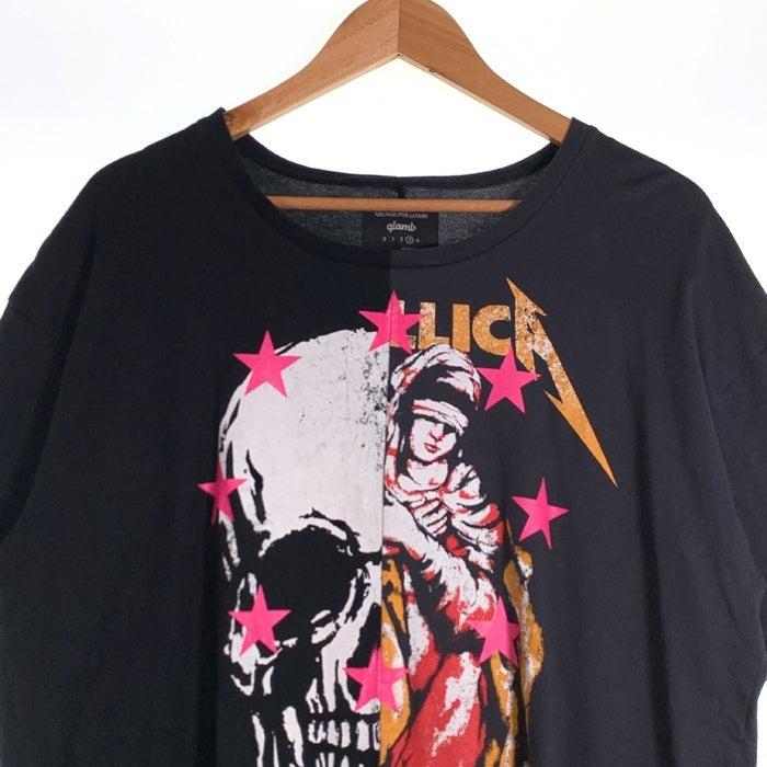 glamb グラム プリントTシャツ ブラック GB17SP/CS08 Size 3 福生店