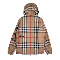 BURBERRY LONDON ENGLAND バーバリー HORSE FERRY PRINT CHECK NYLON HOODED JACKET ノバチェック ナイロンジャケット ベージュ 8050282 Size M 福生店
