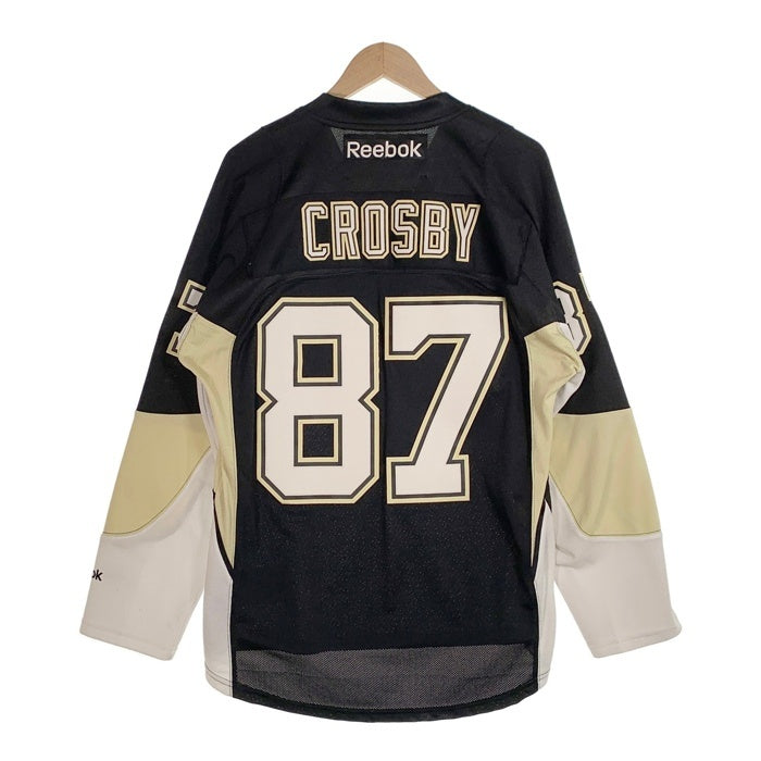 Reebok リーボック NHL ピッツバーグ・ペンギンズ CROSBY クロスビー ホッケーシャツ ブラック Size S 福生店