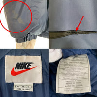 90-00's NIKE ナイキ ナイロン アノラック プルオーバージャケット 中綿 ネイビー ブラック Size M 福生店