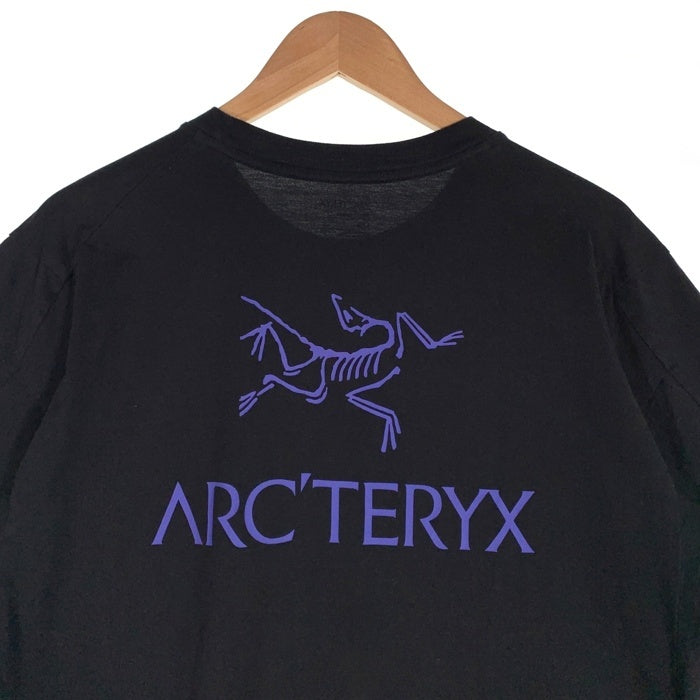 ARC'TERYX アークテリクス Emblem SS Crew 半袖 Tシャツ ブラック ブルー Size L 福生店