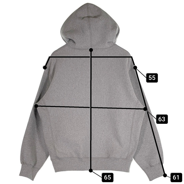 SUPREME シュプリーム 25AW Box Logo Hooded Sweatshirt ボックスロゴ プルオーバースウェットパーカー フーディー グレー Size M 福生店