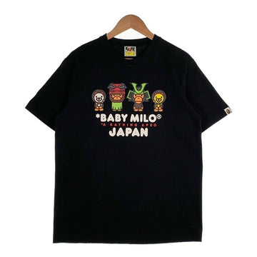 A BATHING APE アベイシングエイプ BABY MILO JAPAN TEE Tシャツ ブラック 002TEK221003F Size L 福生店