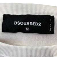 DSQUARED2 ディースクエアード グラデーションロゴ スウェットクルーネックトレーナー ホワイト S74GU0681 S25516 Size M 福生店