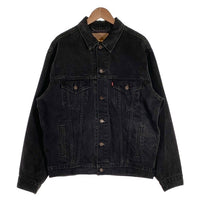 90's Levi's リーバイス 70507-4159 ブラックデニムトラッカージャケット 後染め トップ裏715 USA製 size L 福生店