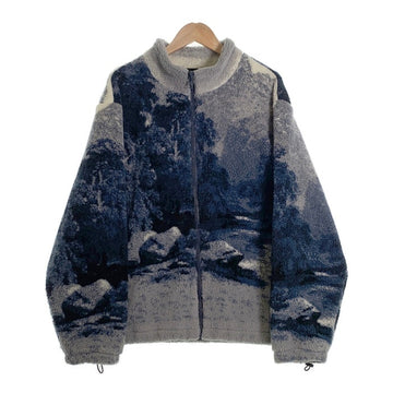 SNS Sneakersnstuff ジップアップ フリース ジャケット ブルー タイダイ Size L 福生店