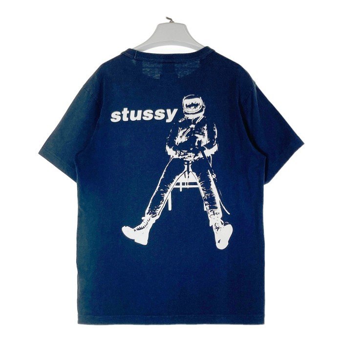 STUSSY ステューシー × champion チャンピオン 宇宙飛行士 Tシャツ ネイビー sizeL 瑞穂店